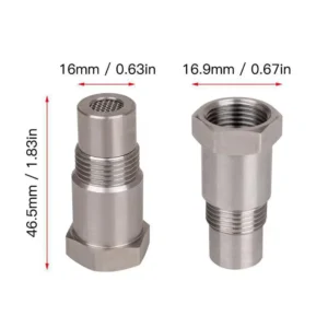 2PCS 02 oxygen Sensor Spacer Adapter M18x1.5 O2 sensor Spacer Extender Mini Cat