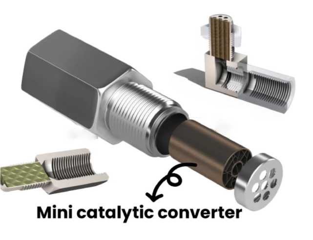 mini catalytic converter ceramic substrate For Oxygen Sensor Spacer