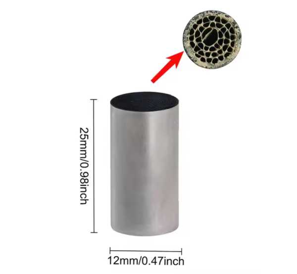 Replacement mini catalytic converter ceramic substrate size